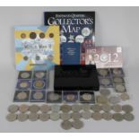 A Selection of Mainly Commemorative Coins to Include 'The Statehood Quarters - Collectors Map', '