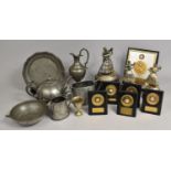 A Collection of Various Metalwares to Comprise Pewter Craftsman Bowl, Pewter Plate Etc together with