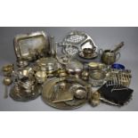 A Collection of Various Metalwares to Comprise Flatware, Toast Rack, Dishes Etc