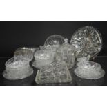 A Collection of Various Cut and Moulded Glass to Comprise Bowls Etc