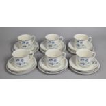A Royal Doulton Minerva Pattern Tea Set to Comprise Six Cups, Six Saucers and Six Side Plates