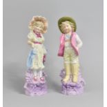 A Pair of Continental Bisque Figures, Dandy and Lady