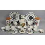 A Collection of Various Portmeiron to Comprise Storage Jars, Plates, Dishes, Coffee Cans etc