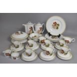 A Wedgwood Susie Cooper 'Nasturtium' Design Service to Comprise Five Dinner Plates, Lidded Tureen,