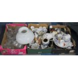 A Collection of Three Boxes of Various Ceramics and Glassware Etc