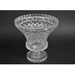 A Large Late 19th Century Cut Glass Centrepiece, Pedestal Vase on Circular Foot, 30cm high