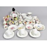 A Collection of Various Ceramics to Comprise Coalport Dishes, Posey Ornaments, Coalport Batwing Cans