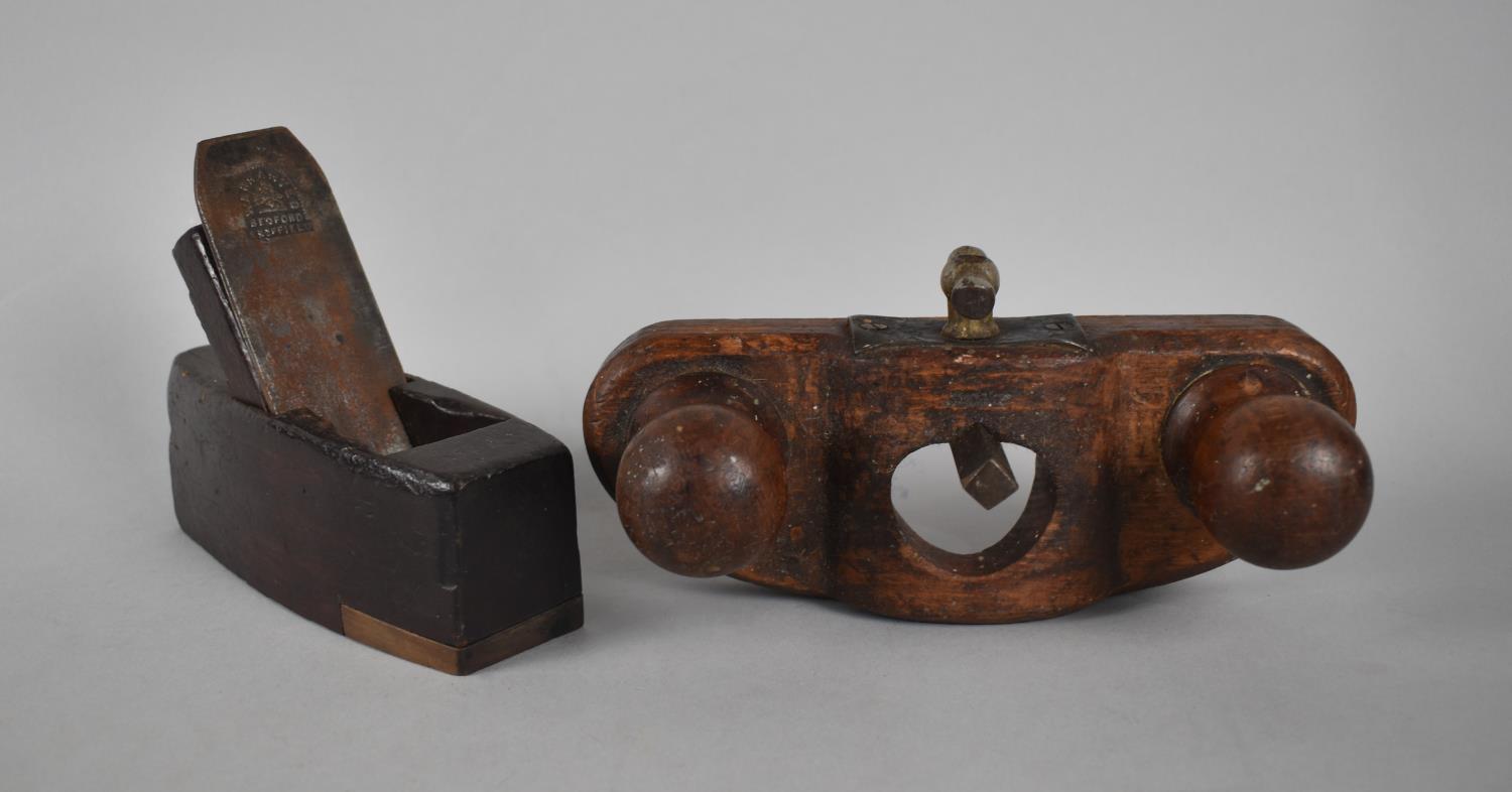 A Small Late 19th Century Block Plane and a Moulding Tool