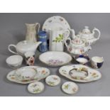 A Collection of Various 19th and 20th Century Ceramics to Comprise 19th Century Porcelain Floral