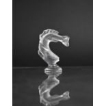 A Lalique Glass Fish, Signed to Circular Foot, 8cm high