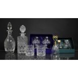 A Collection of Various Cut Glass to Comprise Boxed Set of Two Edinburgh Crystal Brandy Balloons,