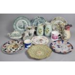 A Collection of Various Late 19th and 20th Century Ceramics to Comprise Jugs, Plates, Million