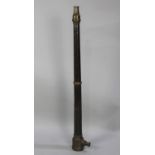 A Long Bronze Merryweather Fire Hose Nozzle Inscribed "Apley Park", 108cms Long