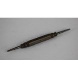 A Victorian Hexagonal Wooden Handled Double Ended Propelling Pencil