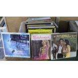 A Box of 33RPM Records to include Easy Listening, Classical, Sound Tracks Etc