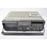 A Vintage Plustron TVR C5C Combination Portable TV/Radio/Cassette Player, 39cms Wide