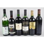 A Collection of Six Bottles of Mixed Red Wines, Caveat Emptor, Badly Stored