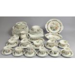 An Adams Country Meadow Service to Comprise Eight Large Dinner Plates, Eight Small Plates, Eight