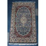 A Patterned Hearth Rug, 153x92cms