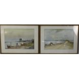 A Pair of Mid 20th Century Watercolours, River Scenes, Each 38x26cms