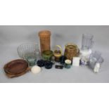 A Collection of Various Kitchen Items, Ceramics and Glassware, Decanter Etc