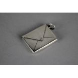 A Small Silver Locket in the Form of an Envelope, Birmingham 1977 Hallmark