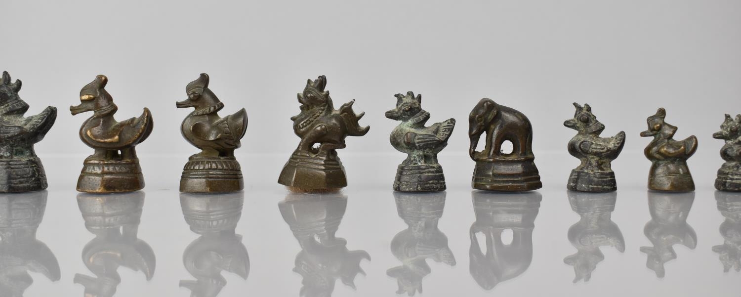 A Collection of Fourteen 19th Century Opium Weights Mainly in the Form of Hitha Birds, Tallest - Image 8 of 11