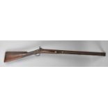 A 19th Century Percussion Cap Rifle with Ramrod