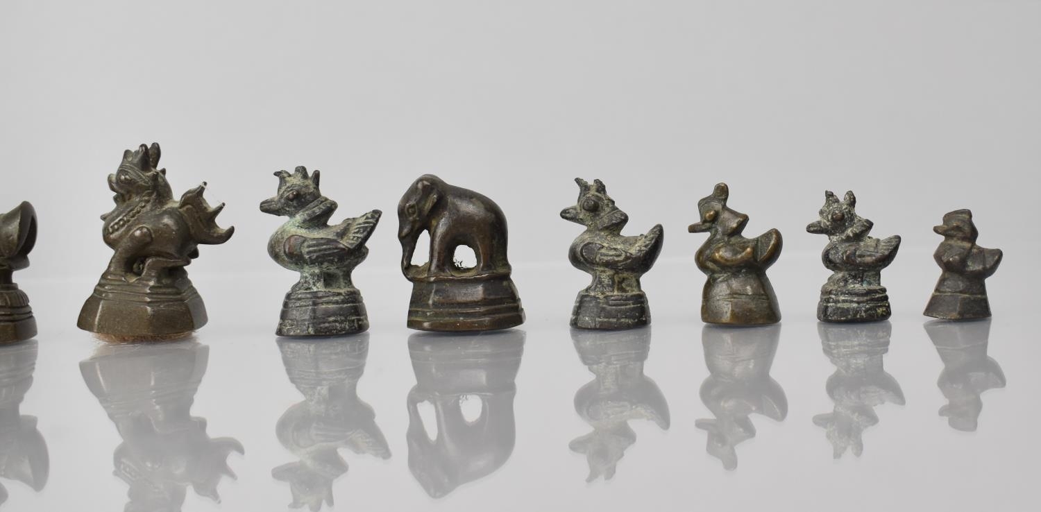 A Collection of Fourteen 19th Century Opium Weights Mainly in the Form of Hitha Birds, Tallest - Image 11 of 11