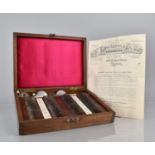 An Edwardian Cased Davidsons Improved Complete Sight Test, 26cms Wide