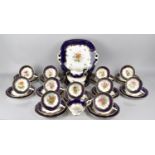 A Late 19th/Early 20th Century Coalport Tea Service to comprise Twelve Saucers, Cups and Side