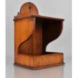 A Late 18th Century George III Mahogany Wall Mounted Candle Stand and Open Candle Box, 16x21x34cms