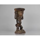 A West African Figural Stool, 28cms High