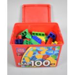 A Mega Bloks 100 Piece Tub (Unchecked)