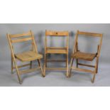 Three Various Folding Chairs