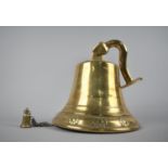 A Reproduction Brass Ships Bell, 20cms High