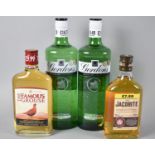 Two Bottles of Gordons Gin, 70cl, and Two Bottles Blended Whisky, 35cl