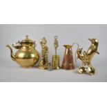 A Collection of Mixed Brass and Copper Items