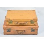 Two Vintage Suitcases, Largest 72cms Wide