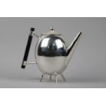 A Reproduction Christopher Dresser Style Silver Plated Coffee Pot