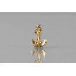 A 9ct Gold Charm, Anchor, 0.5gms