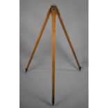 A Vintage Surveyor's Theodolite Tripod, 150cms High