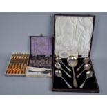 A Collection of Various Cased Silver Plated and Other Cutlery