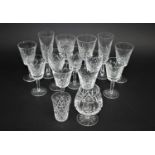 A Collection of Various Cut Glassware to include Pair of Champagnes, Wines, Brandy Balloons Etc