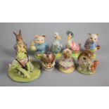 A Collection of Nine Beswick and Royal Albert Beatrix Potter Figures