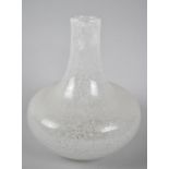 A Mid 20th Century Glass Vase, In the Manner of Kaj Franck, Interior Bubble Ground, 21cm high