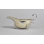 A Silver Sauce Boat London Hallmark, Inscribed "From the Officers R.A.F North Coates, August