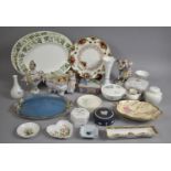A Collection of Various English and Continental Ceramics to comprise Royal Albert Calendar Plate,