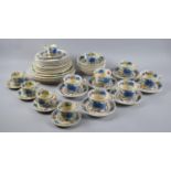 A Collection of Mason's Regency Pattern Tea and Dinnerwares to Comprise Tea Cups, Coffee Cans,