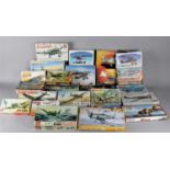A Collection of 25 1/72 Scale Plastic Model Military Aeroplane Kits